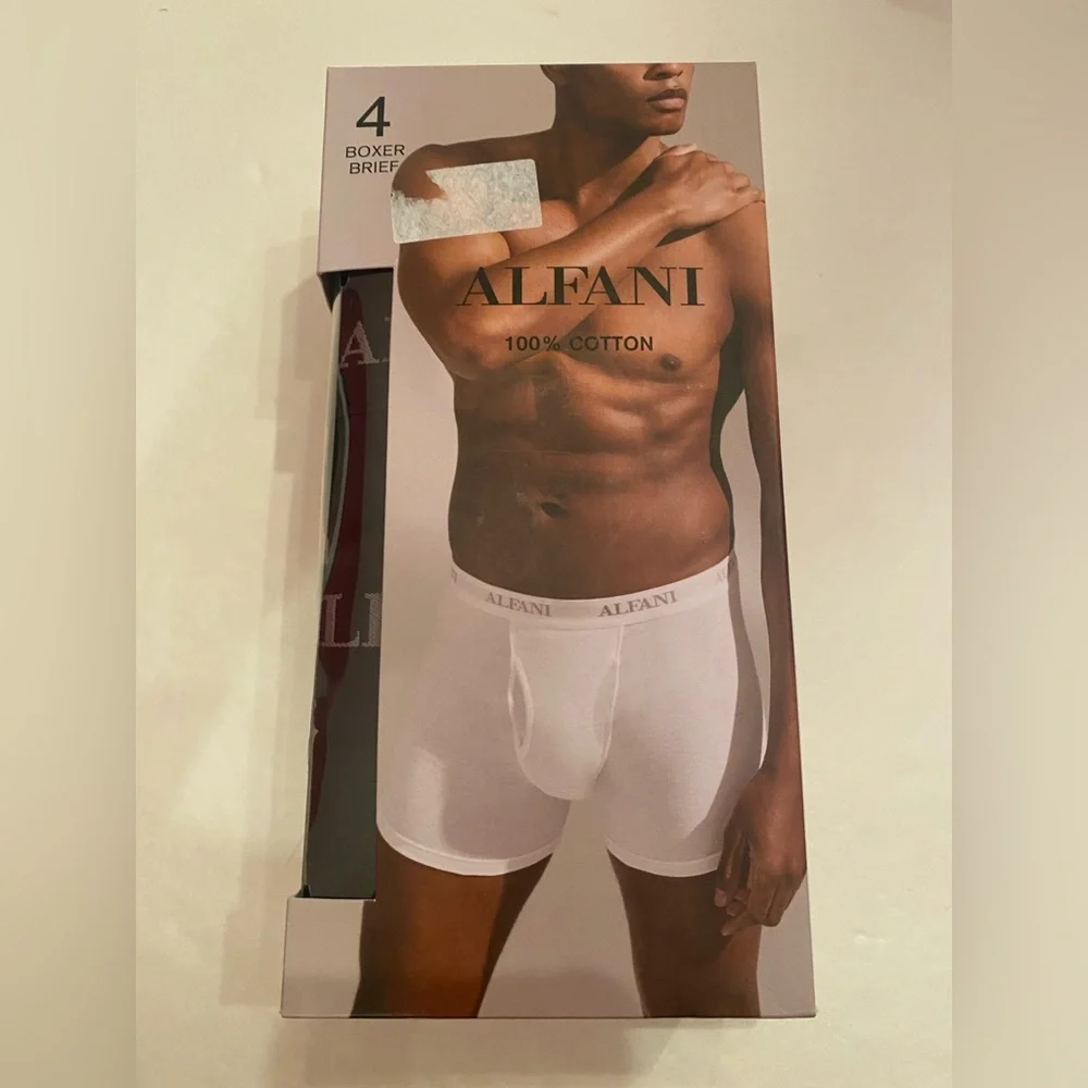 Alfani Men’s 4 Pack Boxer Briefs in Black Size XXL 41-43 NWT‎